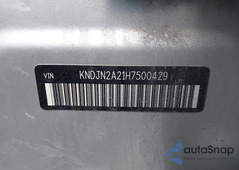 2017 Kia Soul из США, поврежденный, VIN KNDJN2A21H7500429